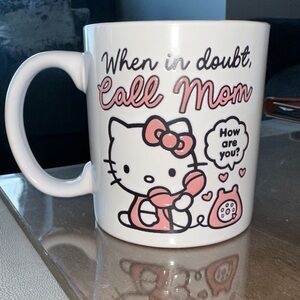 Hello Kitty Call Mom Mug - White and Pink